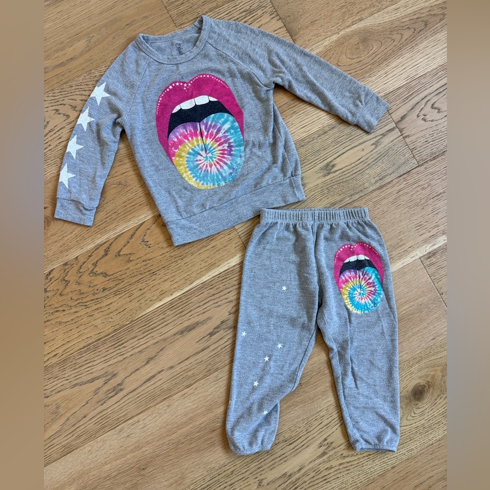 Sz 4 Lauren Moshi Tie-Dye Lips Matching Set